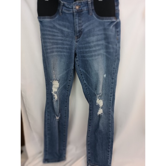 Judy blue boyfriend 26 distressed denim cotton maternity - Picture 4 of 10